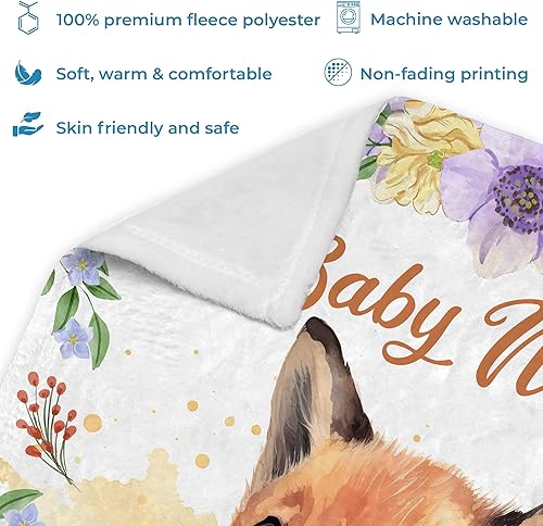 Vista 106 de Hyturtle Mantas de bebé personalizadas con nombre, mantas personalizadas para bebé niña, mantas personalizadas con temática de jirafa, manta de cama