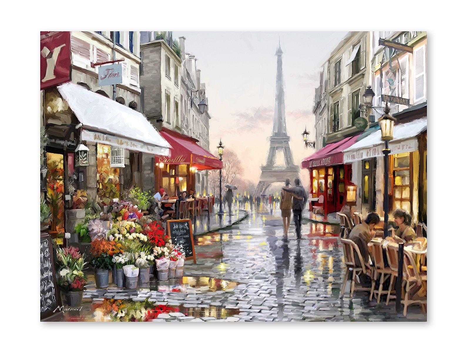 Tableau STYLER st238 grand format décoratif en toile multicolore