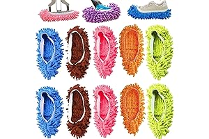Microfiber Slipper Mop, Floor Cleaner Slippers