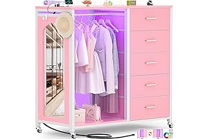 Cyclysio Mirror with Clothes Rack: Dressing Made Effortless!