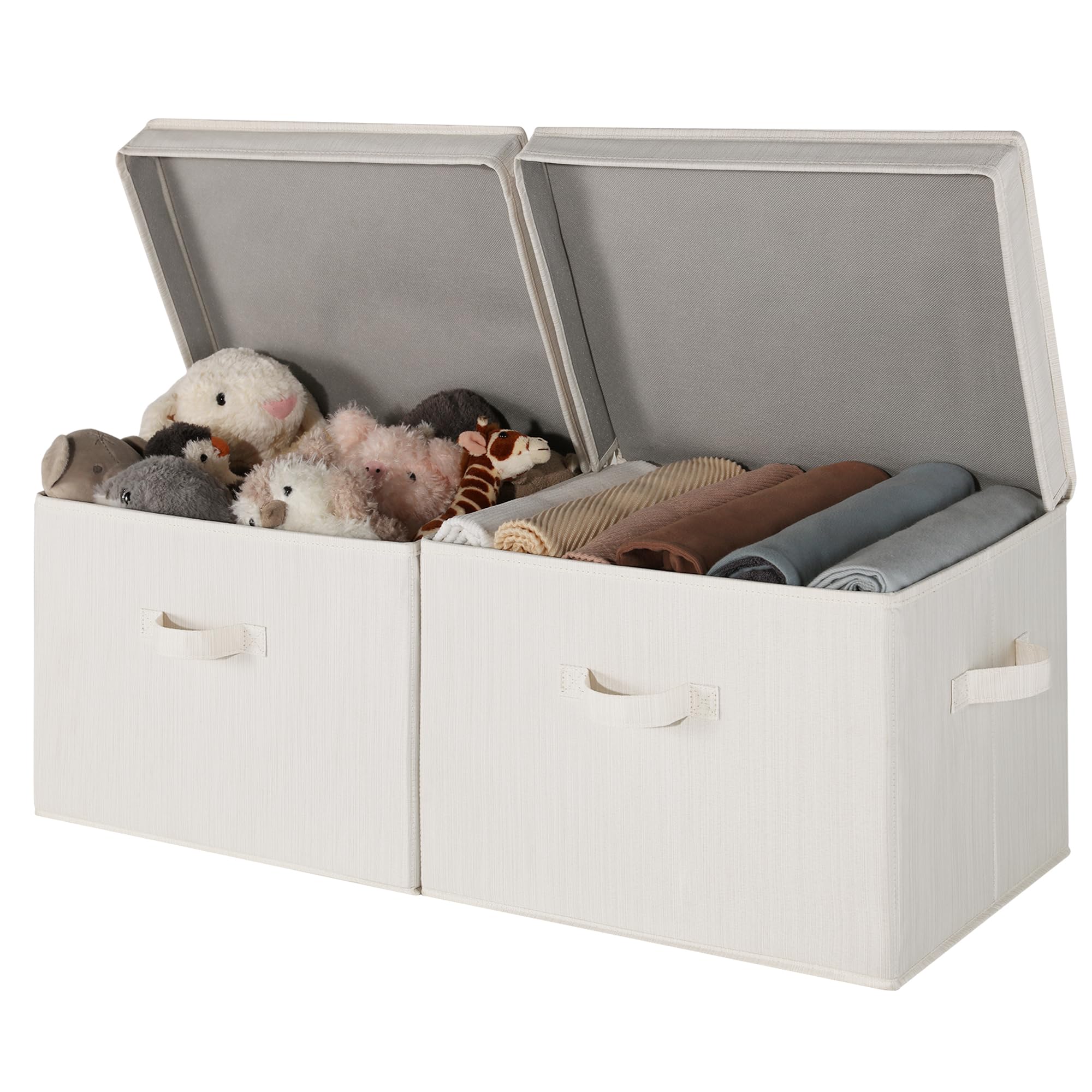 aufbewahrung mit deckel StorageWorks Aufbewahrungsbox Deckel, große Stoff Aufbewahrungsboxen mit mit Griffen, faltbarer Aufbewahrungskorb mit Deckel für Kleidung, Mischung aus Beige, Weiß und Elfenbein, 2 Stück Küche, Haushalt & Wohnen Tour Nexus 24” - Schaltart:Kette Make It Your Way:No Frame