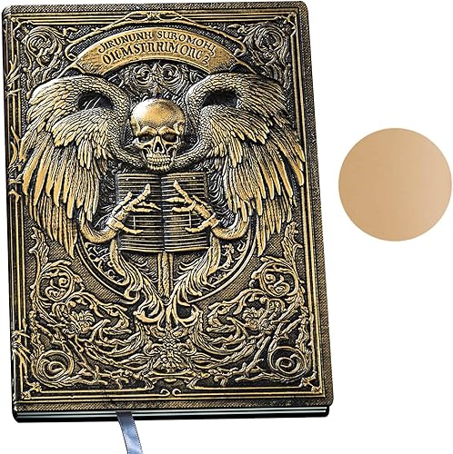 Miniatura 3 de A.F.N.A.L Diario sin forro  Phoenix Silver 3D grabado en relieve de tapa dura, cuaderno de bocetos A5 en blanco con 2 marcadores, 8.4 x 5.7 pulgadas