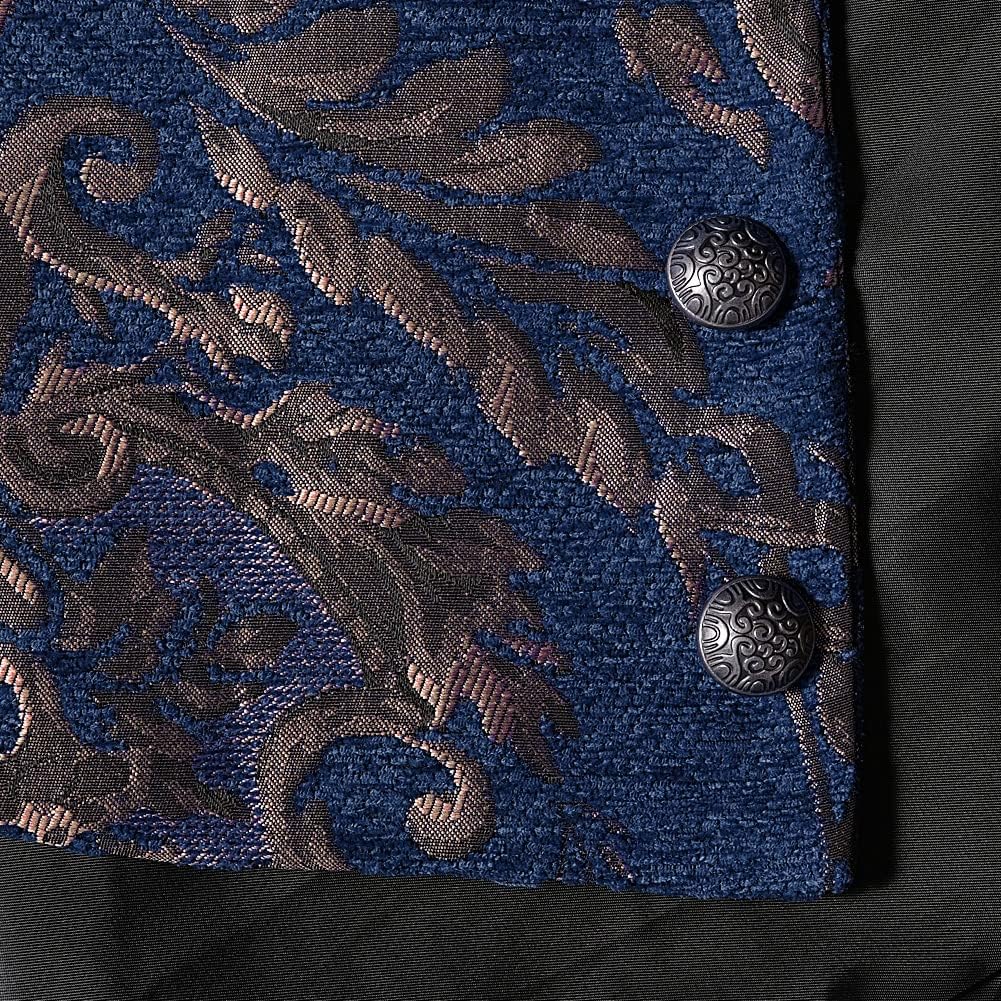 Mens Victorian Steampunk Vest Gothic Corset Waistcoat Masquerade Outfit Dress Jacquard Goth Suit Costume - Image 6