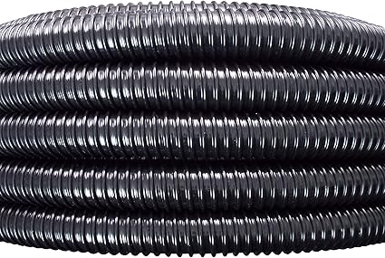 Image 40mm corrugated, flexible pond pipe x 10m for pumps/filters/waterfalls with 2 double wire hose clips Image 40mm corrugated, flexible pond pipe x 10m for pumps/filters/waterfalls with 2 double wire hose clips
