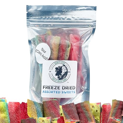 Granite State Freeze Dried Candy - Nuestros rollos de frutas - Totalmente rellenos de caramelos congelados ininterrumpidos para todas las edades -
