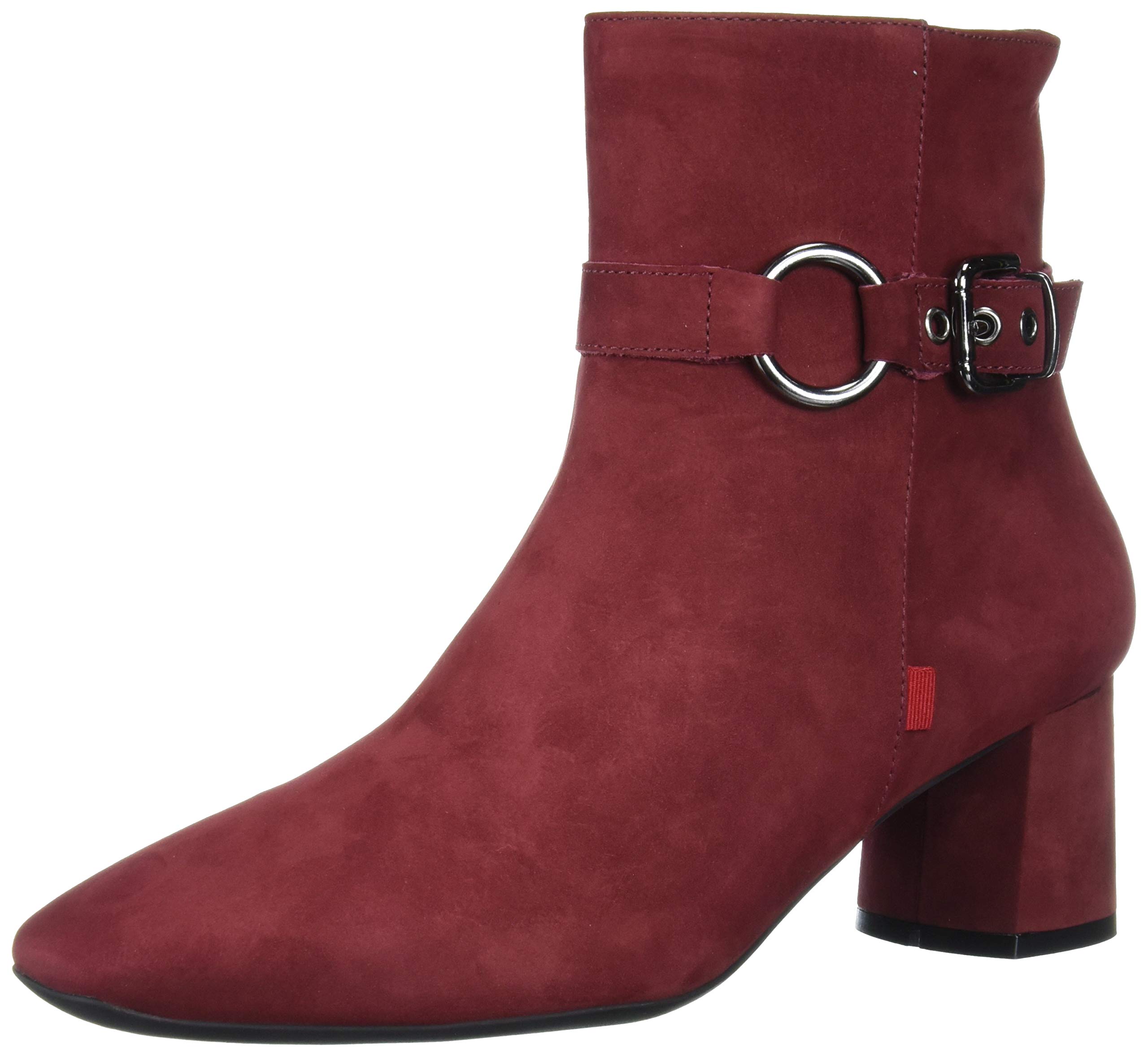 MARC JOSEPH NEW YORKWomen's Leather Block Heel with Buckle Detail Madison Bootie Ankle Boot