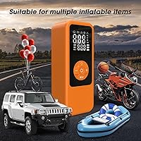 Vista 3 de Cordless Tire Inflator Portable Air Compressor, 150PSI Fast Inflation Cordless Air Pump with LED Light, Auto Shut-Off, Rechargeable Battery for Car