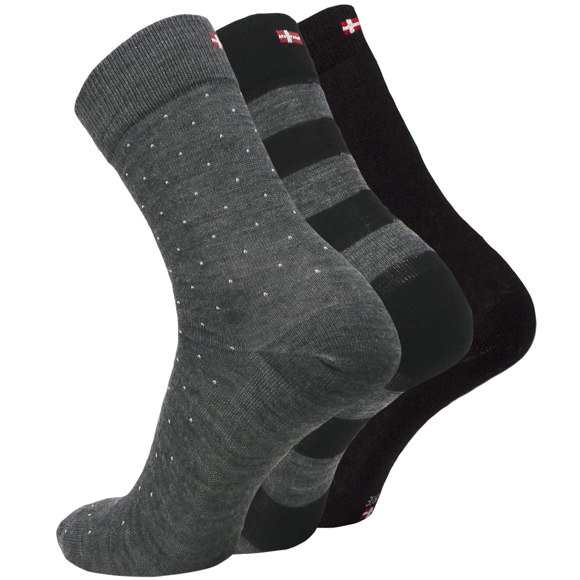 DANISH ENDURANCEMerino Wool Socks for Men and Women, Dress Socks, Thermal, Casual & Warm, 3 or 5 PackOEKO-TEX STANDARD 100