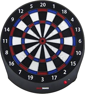 GranBoard Dash Blue Electronic Dartboard - Bluetooth App Live Worldwide Play, Battery-Powered Soft Tip Darts