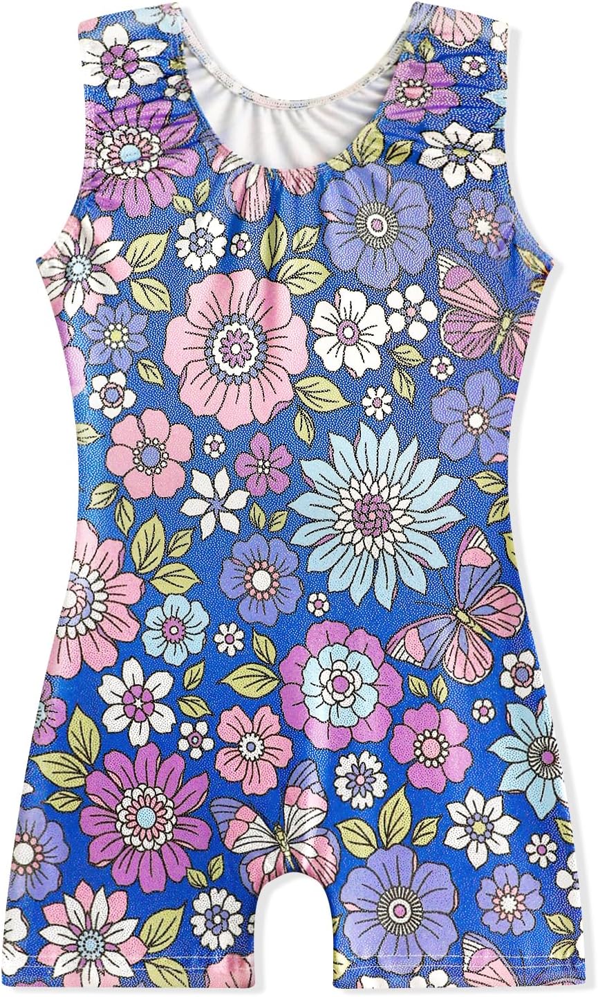 EQSJIU Leotards for Girls Gymnastics Sleeveless Sparkly Toddler Tumbling Outfits Dance Clothes Biketards for Kids 1-10 Years - Image 2