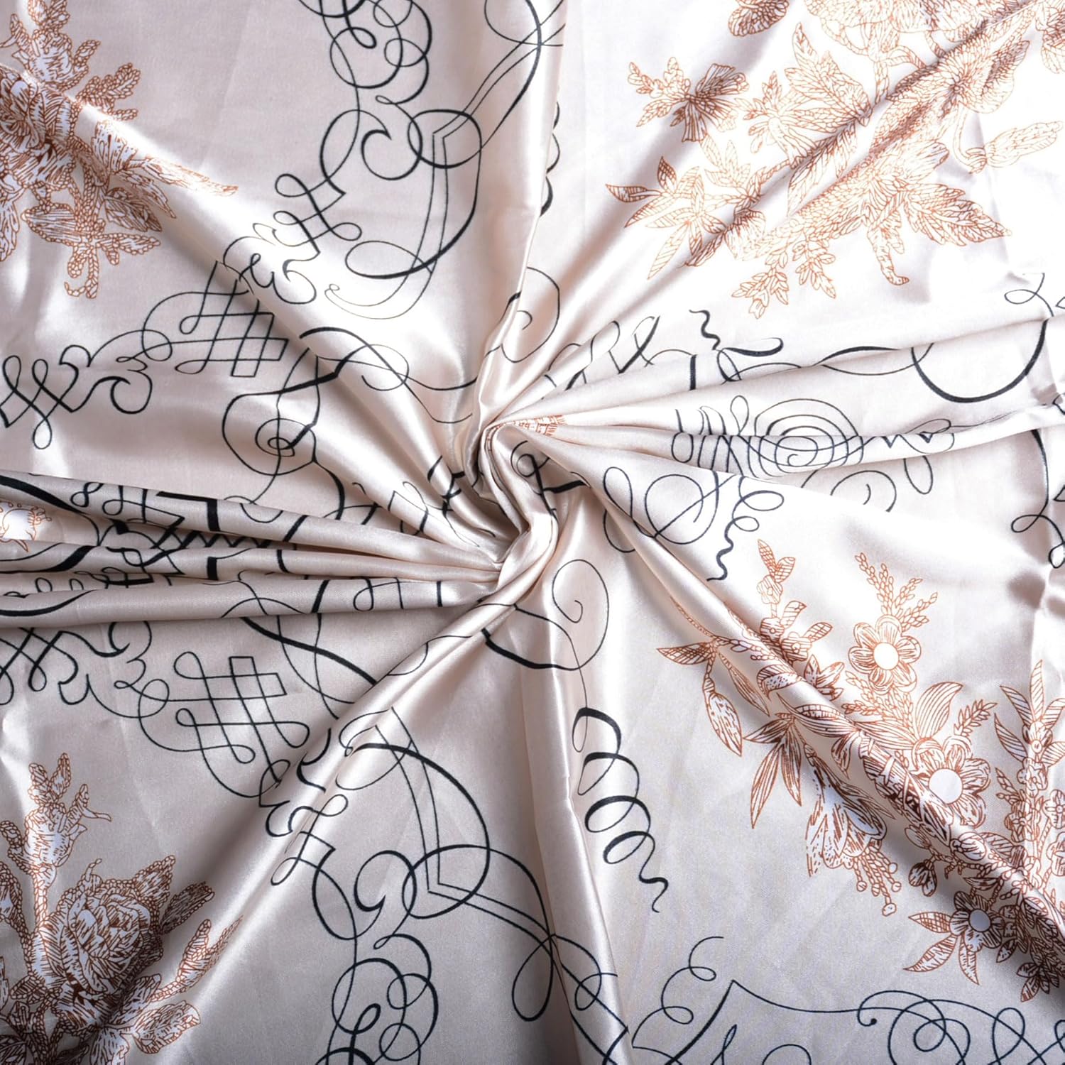 Head Scarf for Women Like Silk Scarf 3pcs Large Hair Scarves Printed Square Scarf Bandanas for Women Hair Wrapping - Image 8