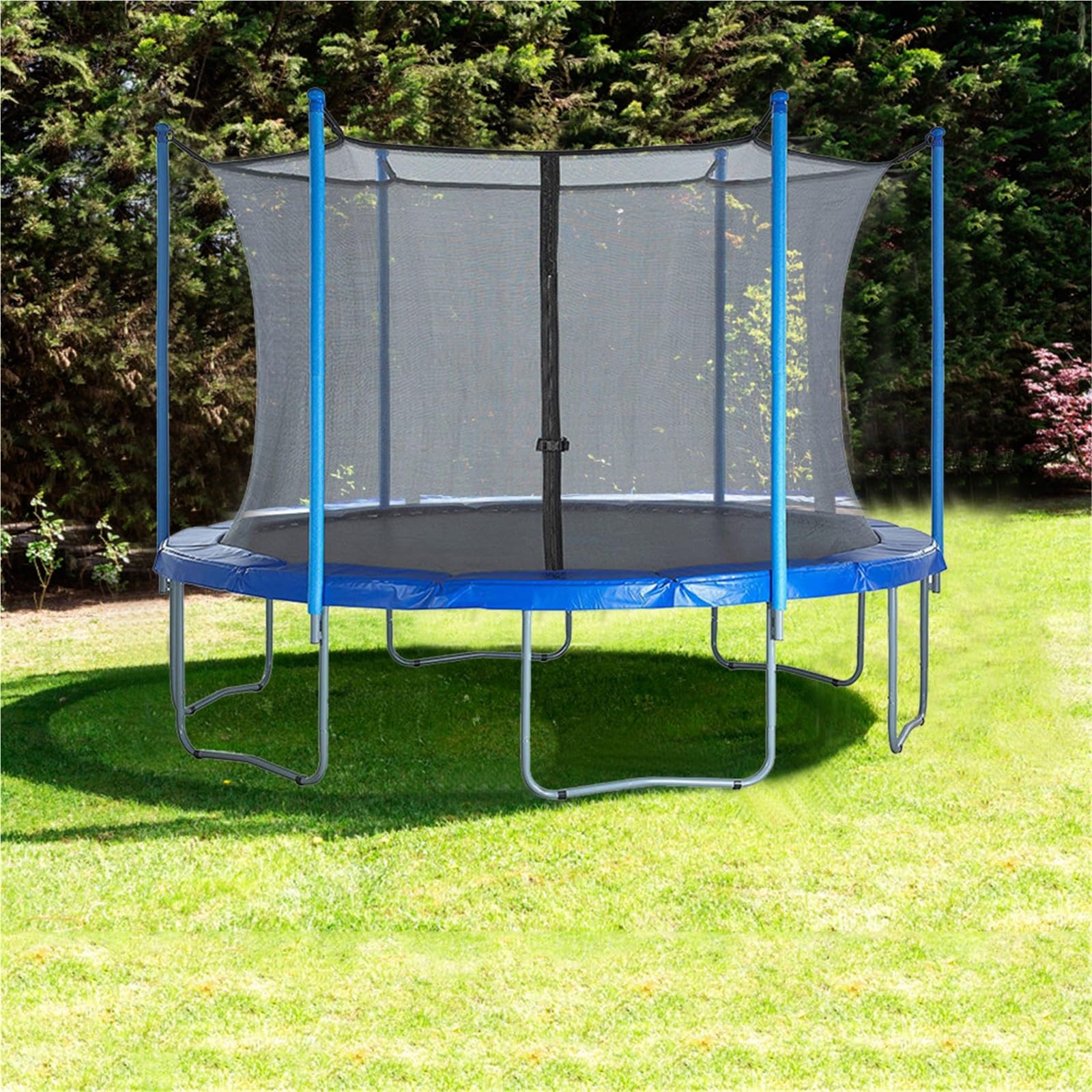Rete di Sicurezza per trampolini Rete di Protezione for Trampolino in Nylon da 6/10/12/14 Piedi, Pali 6/8, Rete Sicurezza for