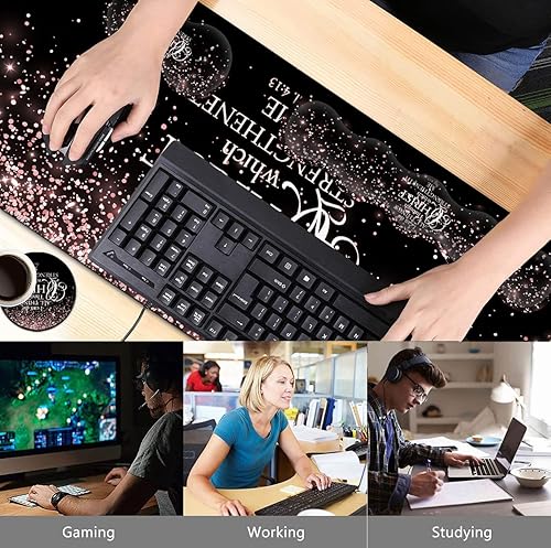 Miniatura 2 de Alfombrilla de mouse grande para videojuegos, reposamuñecas de teclado de espuma viscoelástica, alfombrilla de escritorio de oficina extendida,