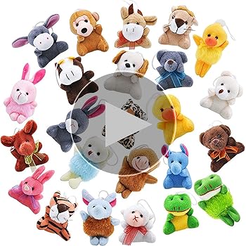 Amazon.co.jp: NOELAMOUR ぬいぐるみ 動物 ミニ 24個 ストラップ