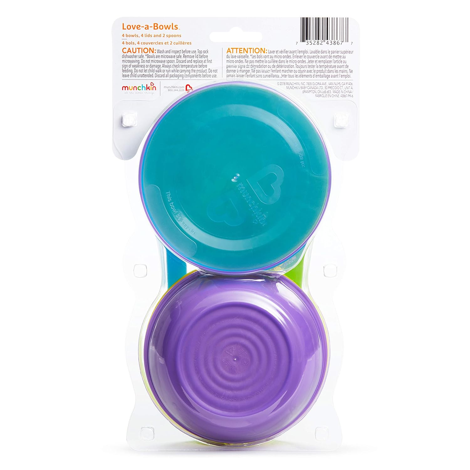 Munchkin Love-a-Bowls 10 Piece Feeding Set : Baby