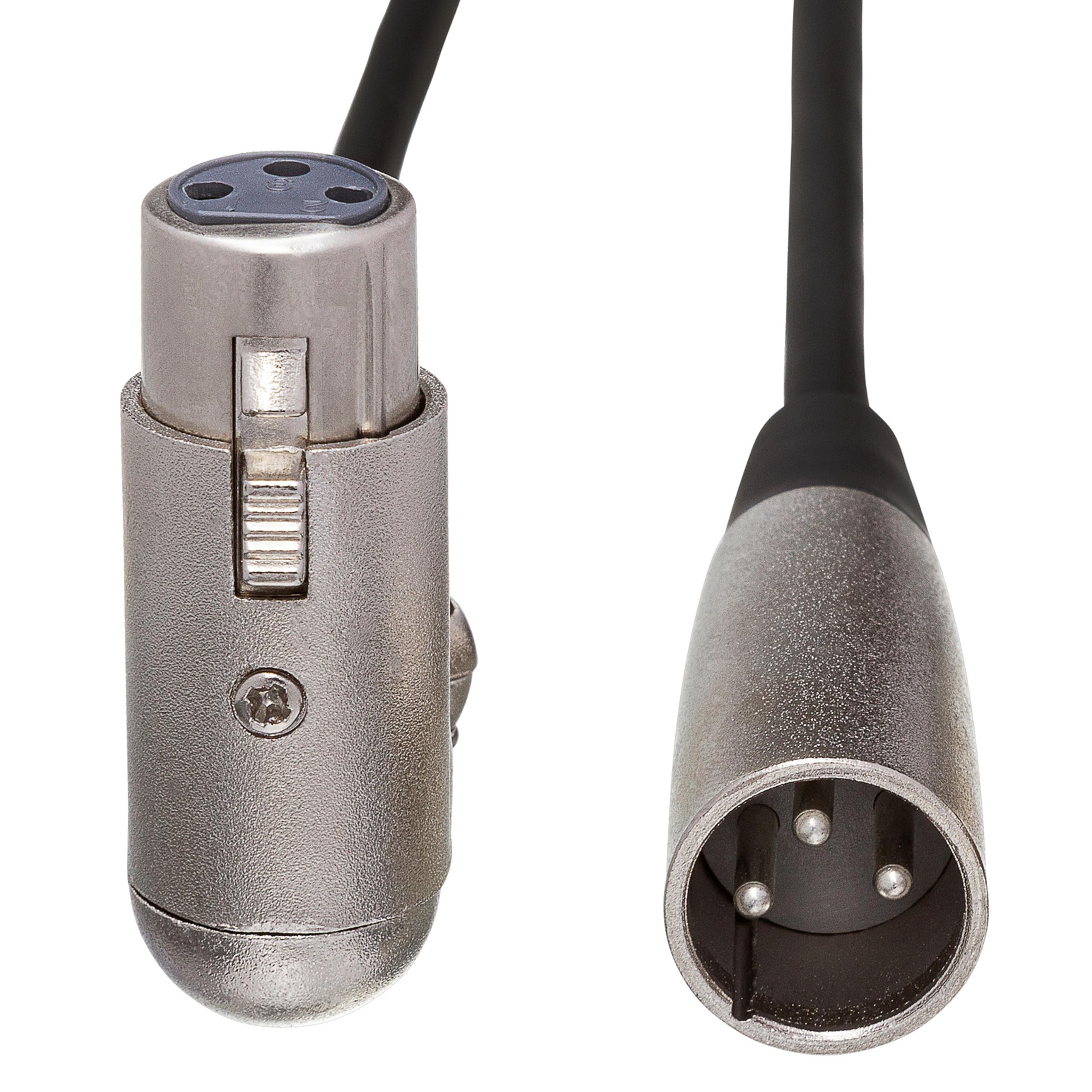 Hosa XFF-110 Balanced Interconnect, Right-angle XLR3F to XLR3M, 10 ft