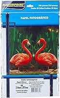 Papel Fotográfico Inkjet A4 Gloss Pacote com 20, Masterprint, 302010005, Branco, 230g