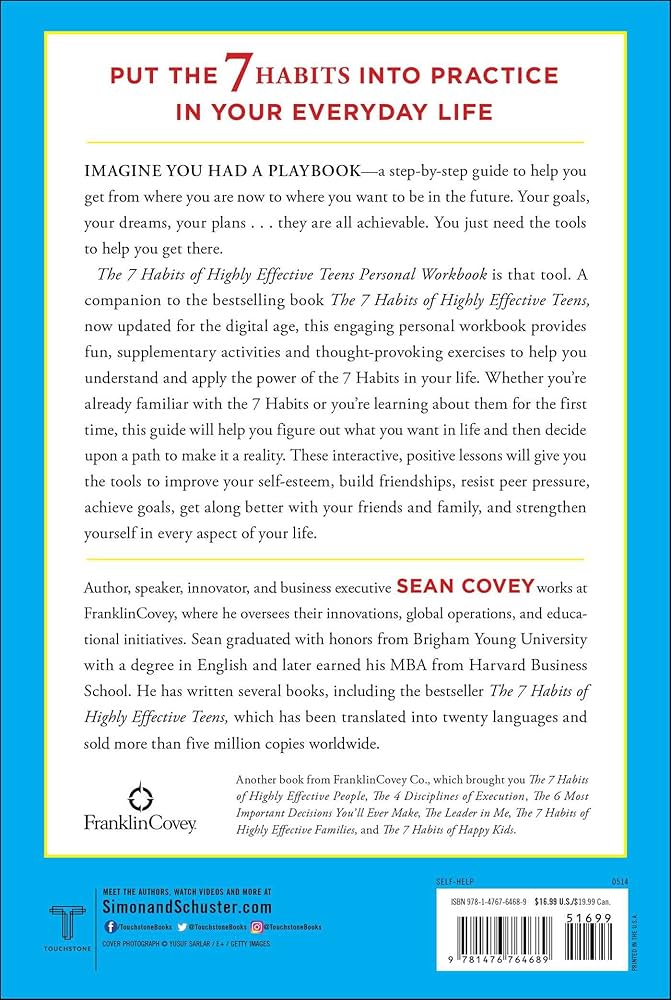 The 7 Habits of Highly Effective Teens Personal Workbook ...