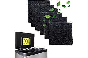 xcivi Replacement Activated Carbon Odor Filter Refills Deodorizers for EKO Trash Cans (6 Pack)