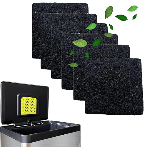 Miniatura 1 de xcivi Repuesto de repuesto de filtro de olor de carbón activado, desodorantes compatibles con cubo de basura EKO, 6 paquetes (6)