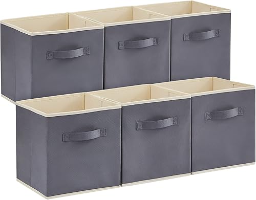 Lifewit cubos de 13pulgadas para almacenaje, contenedores plegables de tela, de colores, cestos organizadores decorativos para estantes, clóset,