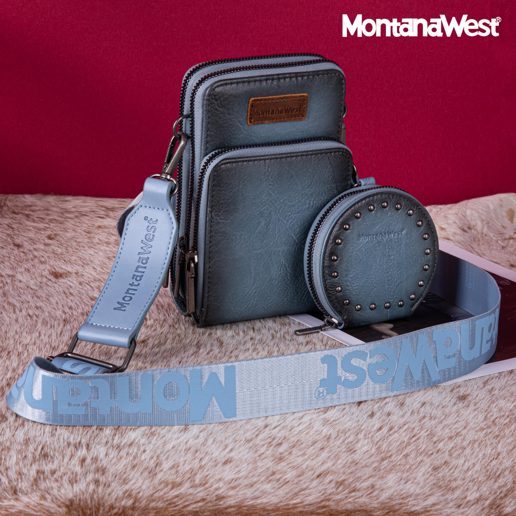 Montana West Small Crossbody Bag Cellphone Purse for Women with Coin Purse, MWC117-207JN