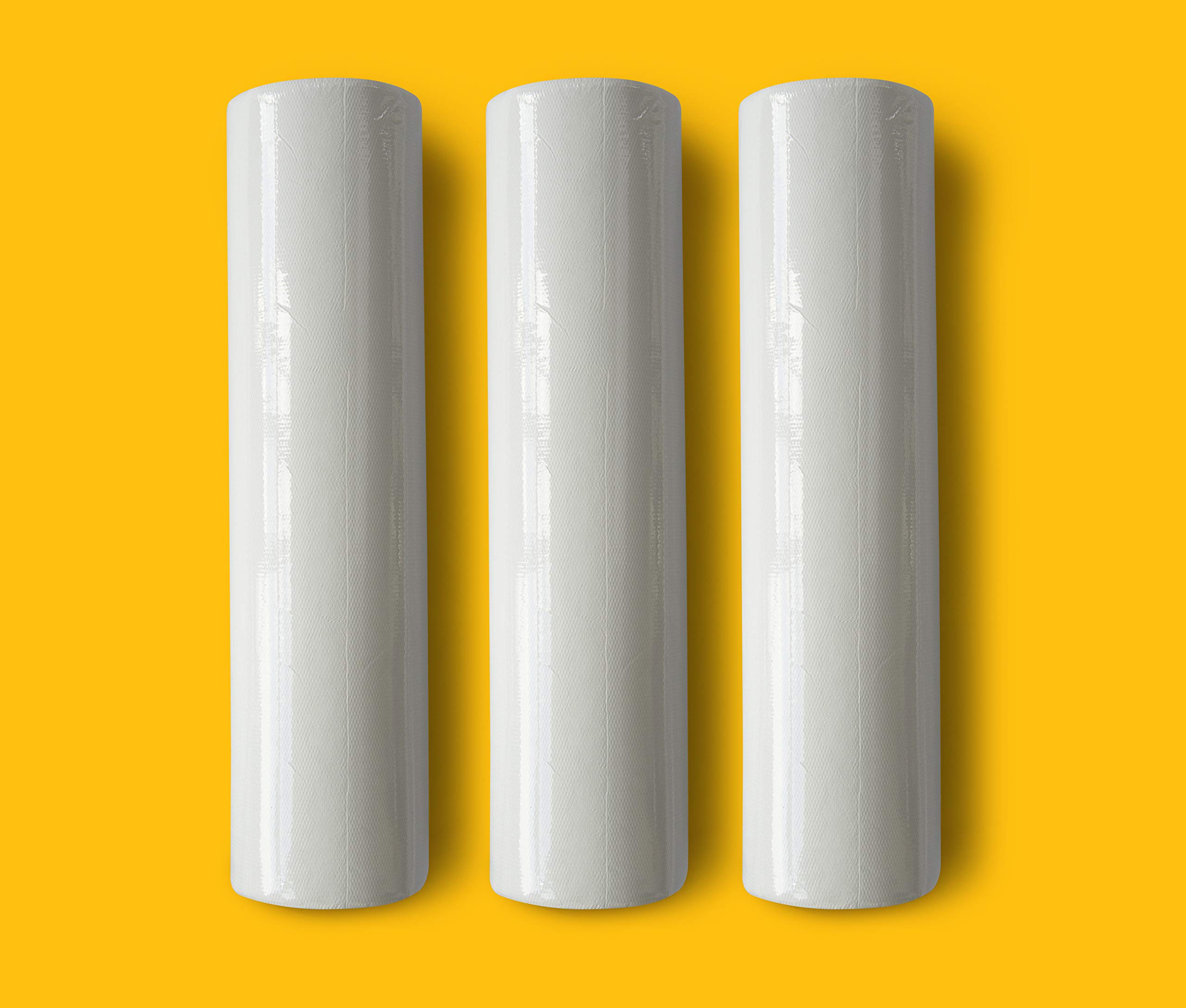 AmazonCommercial Rouleaux Draps d'Examen Rectangulaire, Table de Massage, 2 Epaisseurs, 9 Rouleaux, 50 Mètres, 34 x 49,2 cm, Blanc