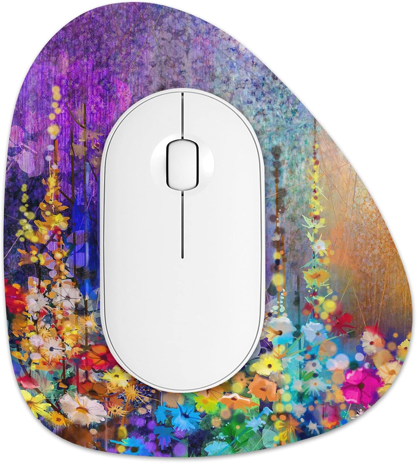 Rimilak Small Mouse Pad 6 x 7 Inch, Irregular Mini Mouse Pad with NonSlip Rubber