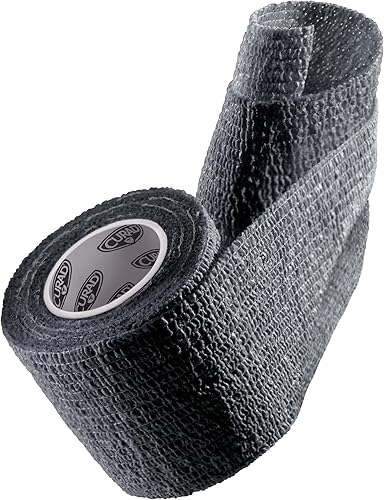 Miniatura 3 de CURAD IRONMAN - Envoltura atlética autoadherente, proveedor médico oficial de IRONMAN, negro, 3 pulgadas x 5 yardas, soporte de compresión para