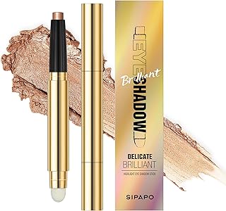 Maquillaje en barra de sombra de ojos neutra,...