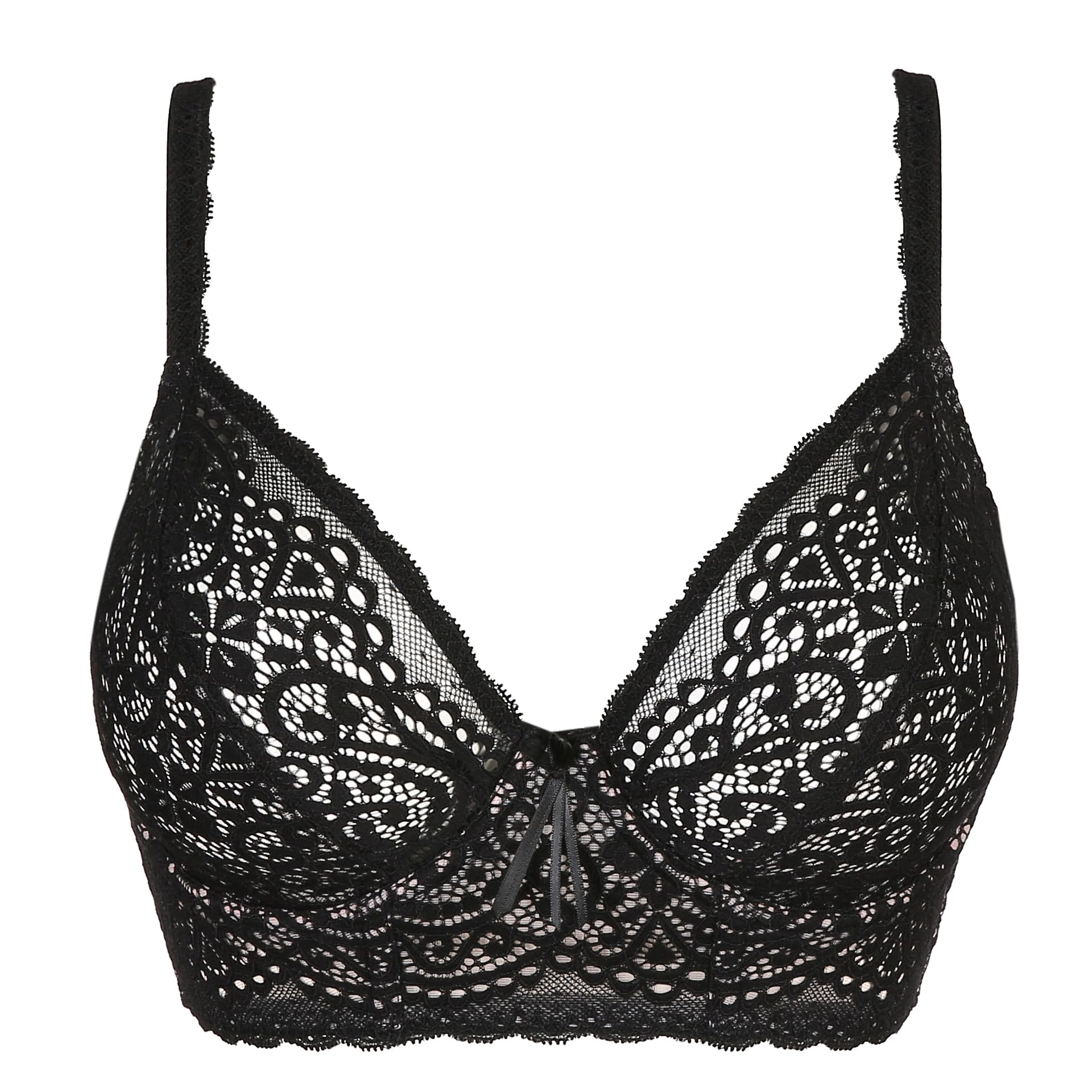 PrimaDonna Womens -1606 Twist I Do Deep Plunge Balcony Longline Bra 014 Black 38C