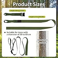 Vista 2 de Correas de repuesto para palos de escalada de caza, soporte de árbol resistente, correas de palo de escalada para fijar la mayoría de plataformas