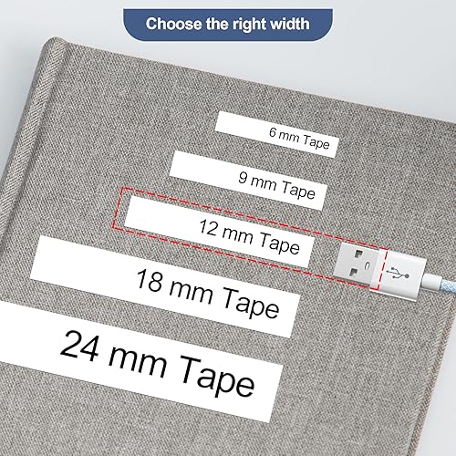 Miniatura 9 de Unismar Compatible con cinta de etiquetas Dymo D1 45013 a45013 S0720530 para Dymo Label Maker repuesto para Dymo LabelManager 160 210D 260P 280 360D