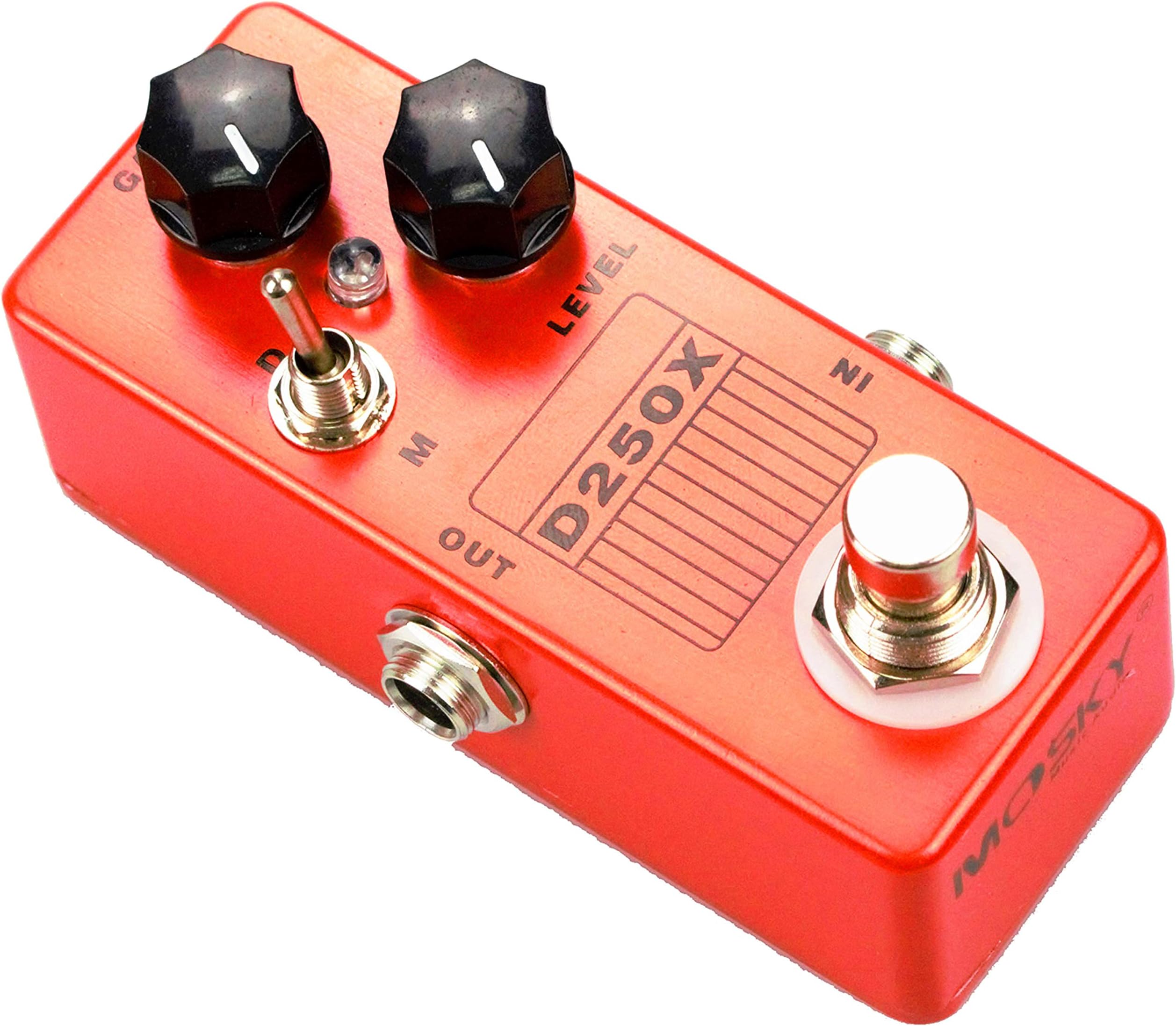 Mosky Mini Overdrive Preamp Pedal with True Bypass Switch（D250X）