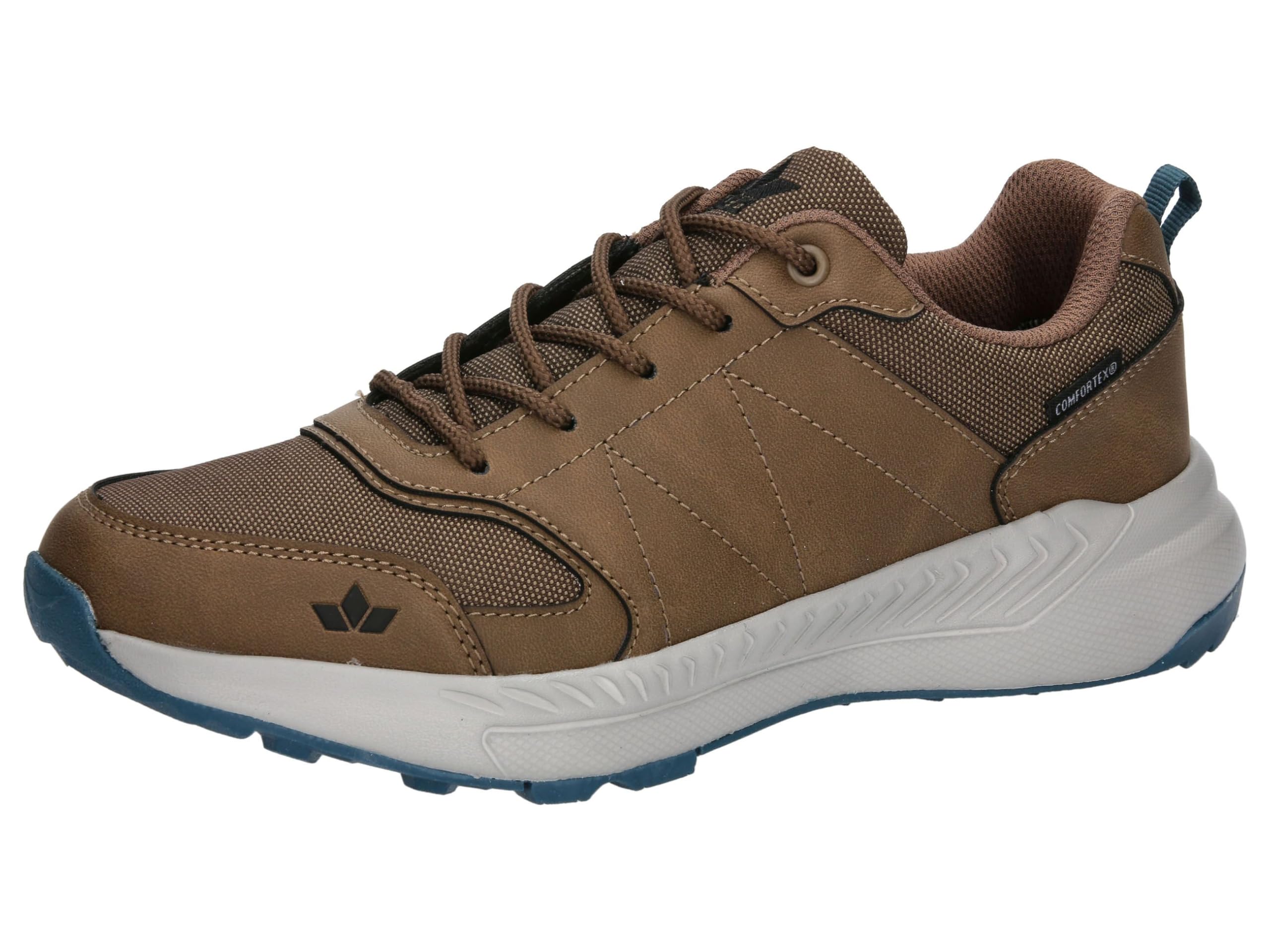 Lico Men's Howard Trekking Shoes, Brown/Petrol, 44 EU, Brown Petrol, 10 UK
