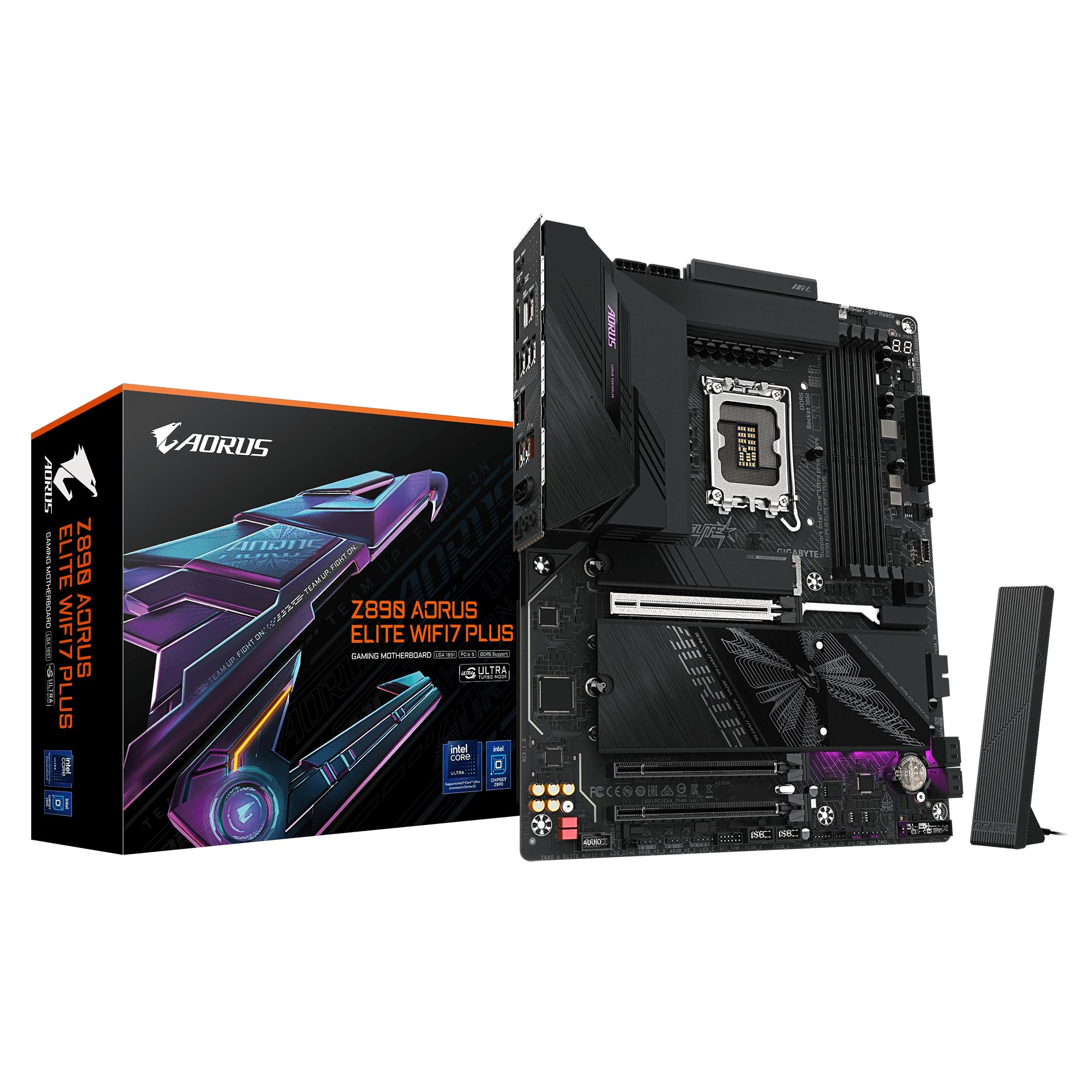 Gigabyte Z890 AORUS ELITE WIFI7 PLUS Intel 1851 Socket Motherboard Atx 4X Ddr5 S