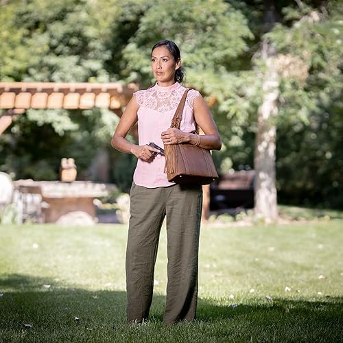 Miniatura 6 de Lady Conceal Ambidextro oculto Carry Bella Leather Tote YKK Cierres de bloqueo - Equipo táctico para mujer