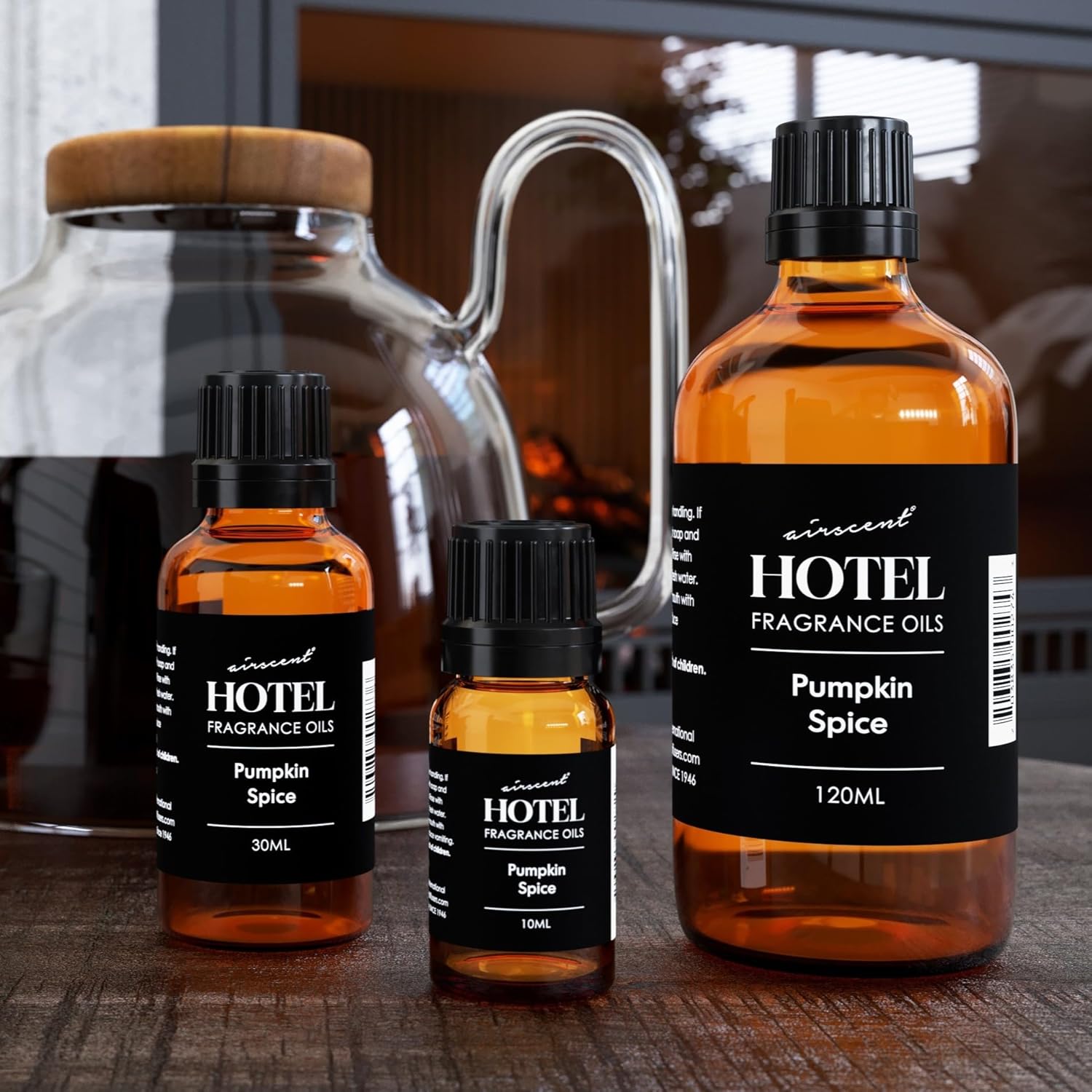 AirScent Pumpkin Spice Diffuser Oil - Pumpkin Spice Fragrance Oil Blend for Ultrasonic and Waterless Diffusers and Crafting - 120 mL, 4 fl oz Glass Bottle with Dropper Cap - Fall Scents - Image 6