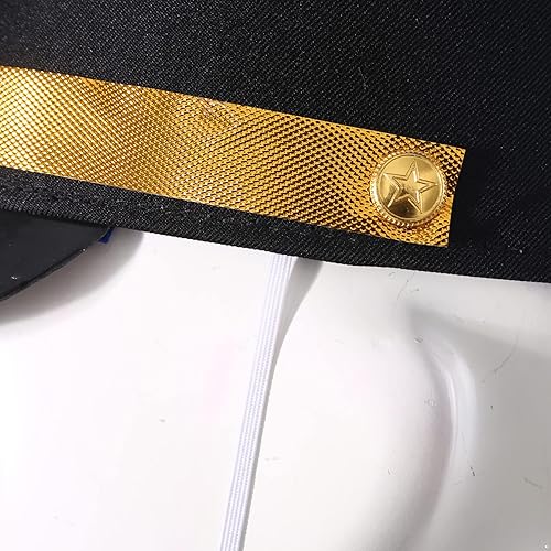 Miniatura 7 de Sombrero de tambor mayor para adultos y niños, sombrero de Majorette, sombrero de banda de tambor, sombrero de soldado de juguete con plumas