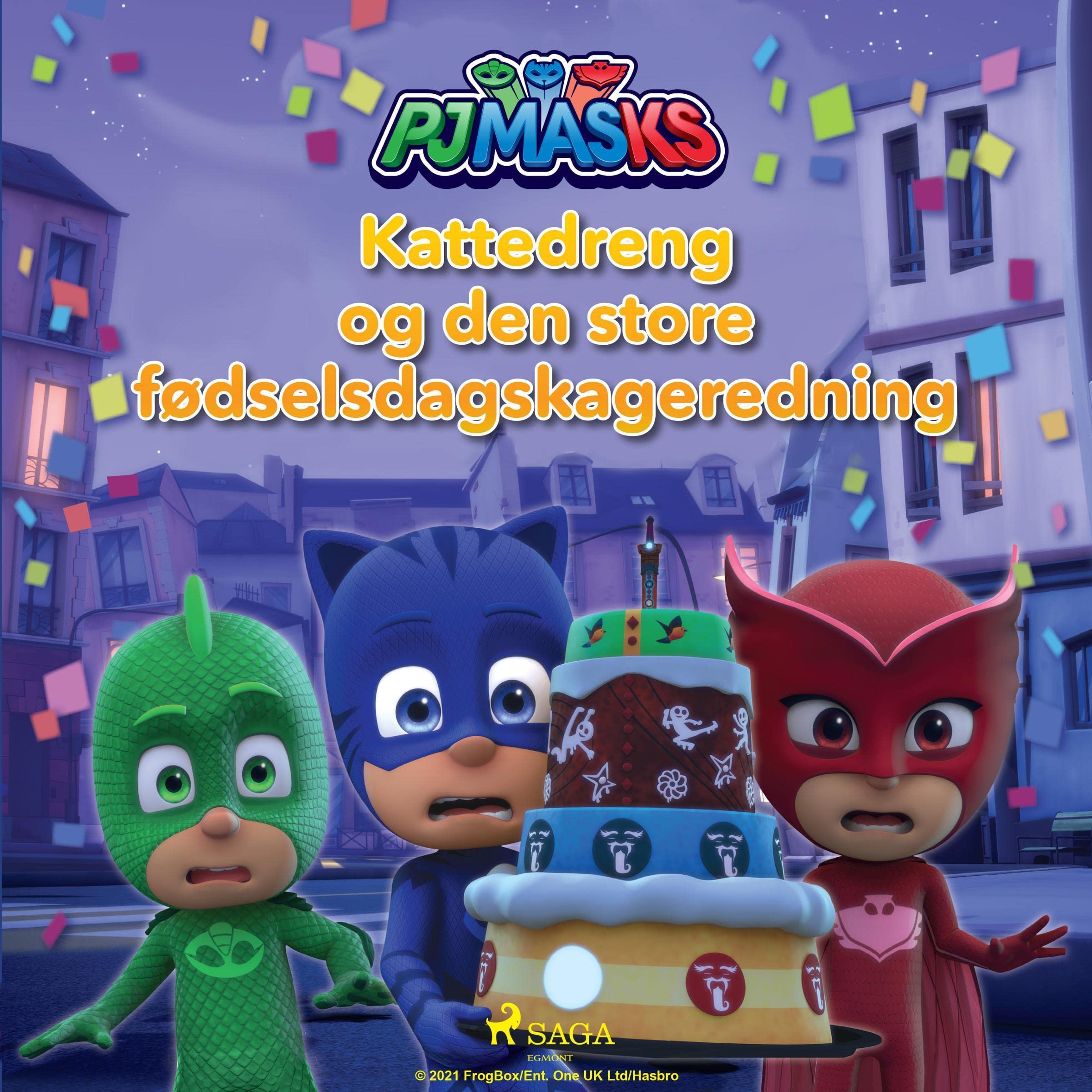Cover art for Pyjamasheltene - Kattedreng og den store fødselsdagskageredning
