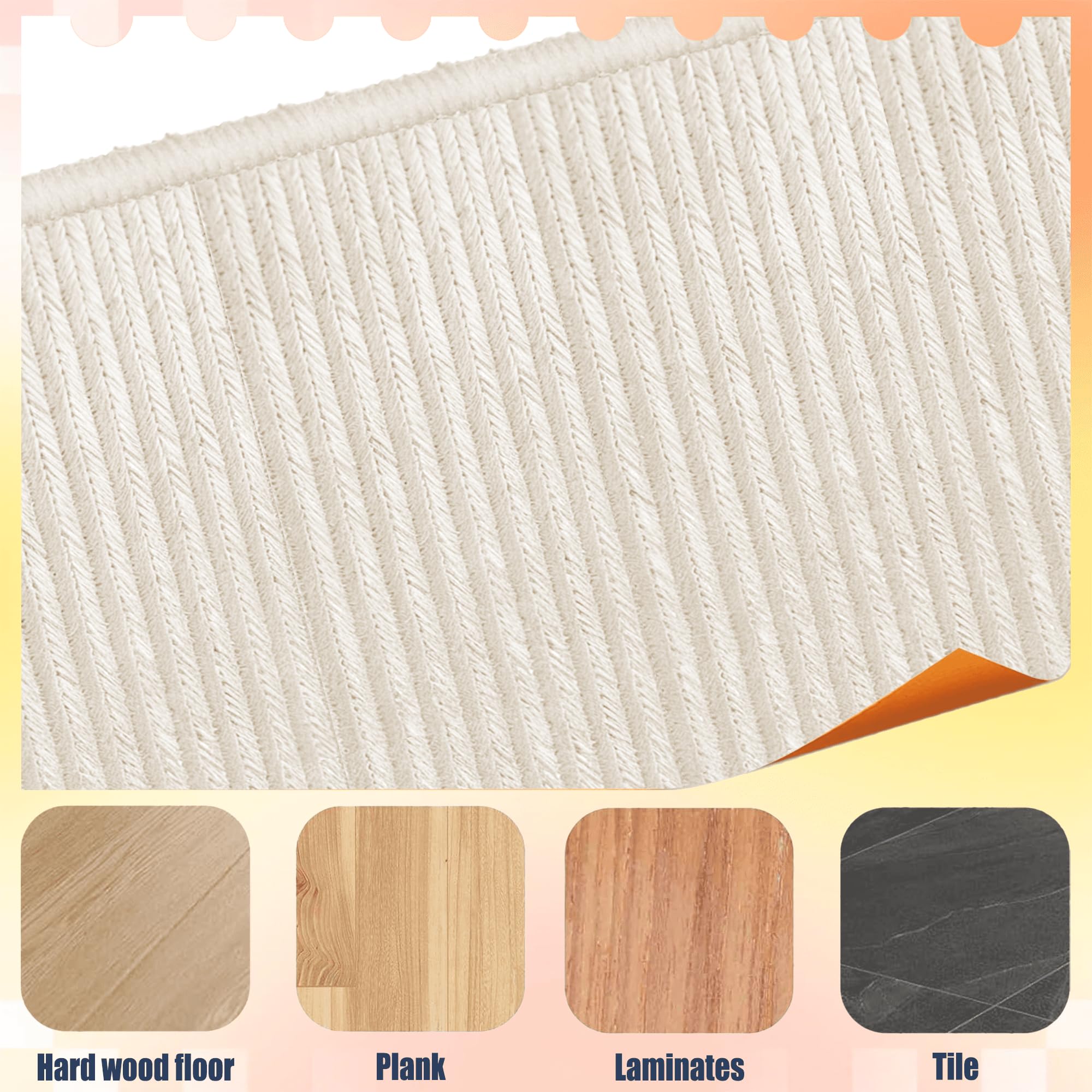 Protector Suelo Silla Ruedas 155 x 185 cm Antideslizante Protector de Suelo para Silla con Ruedas Material Resistente y Duradero de Oficina Baldosas Suelos Duros, Blanquecino
