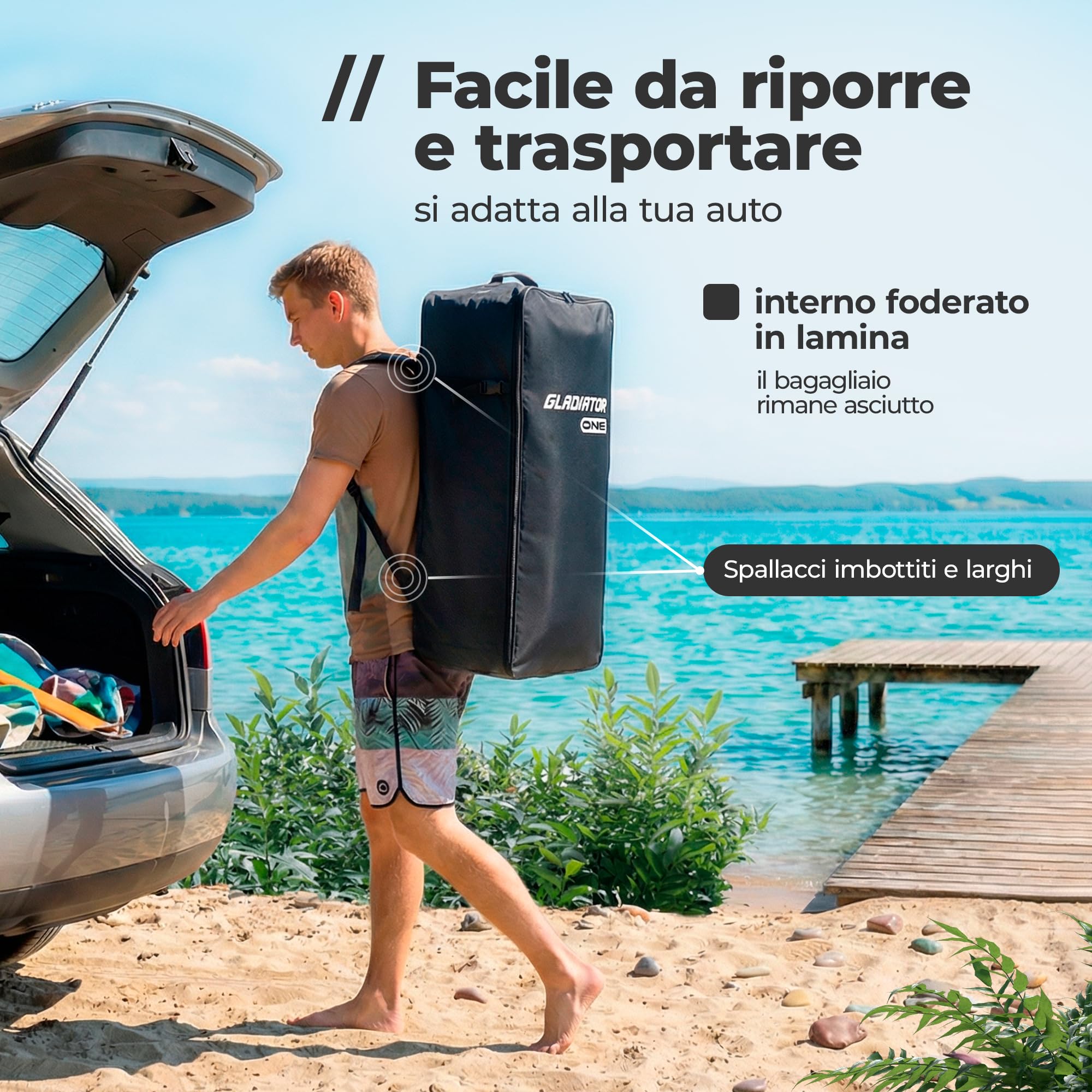 ONE Tavola SUP gonfiabile Allround & Touring 329-384 cm