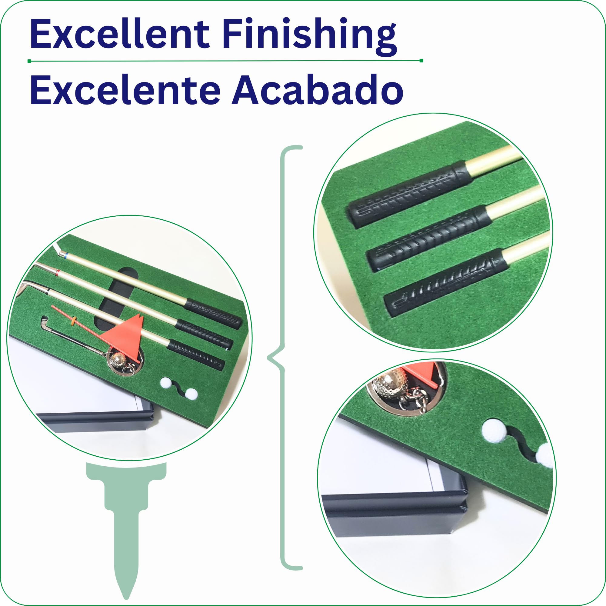 Mini Juego de Golf de Escritorio con Bolígrafos de Golf y Llavero Golf. Un Mini Golf Set Como Regalo para Golfistas y Aficionados de Golf. Golf Accesorios y Regalo Golf Hombre. Regalos Golf Navidad.
