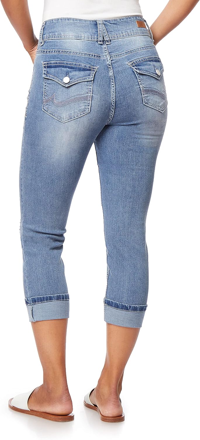 ANGELS Forever Young Women's Curvy Crop Jeans - Image 3