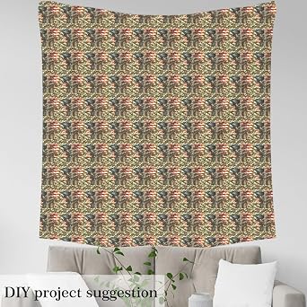 Camouflage Upholstery Camo Soldier Fabric 1 Yard Soft