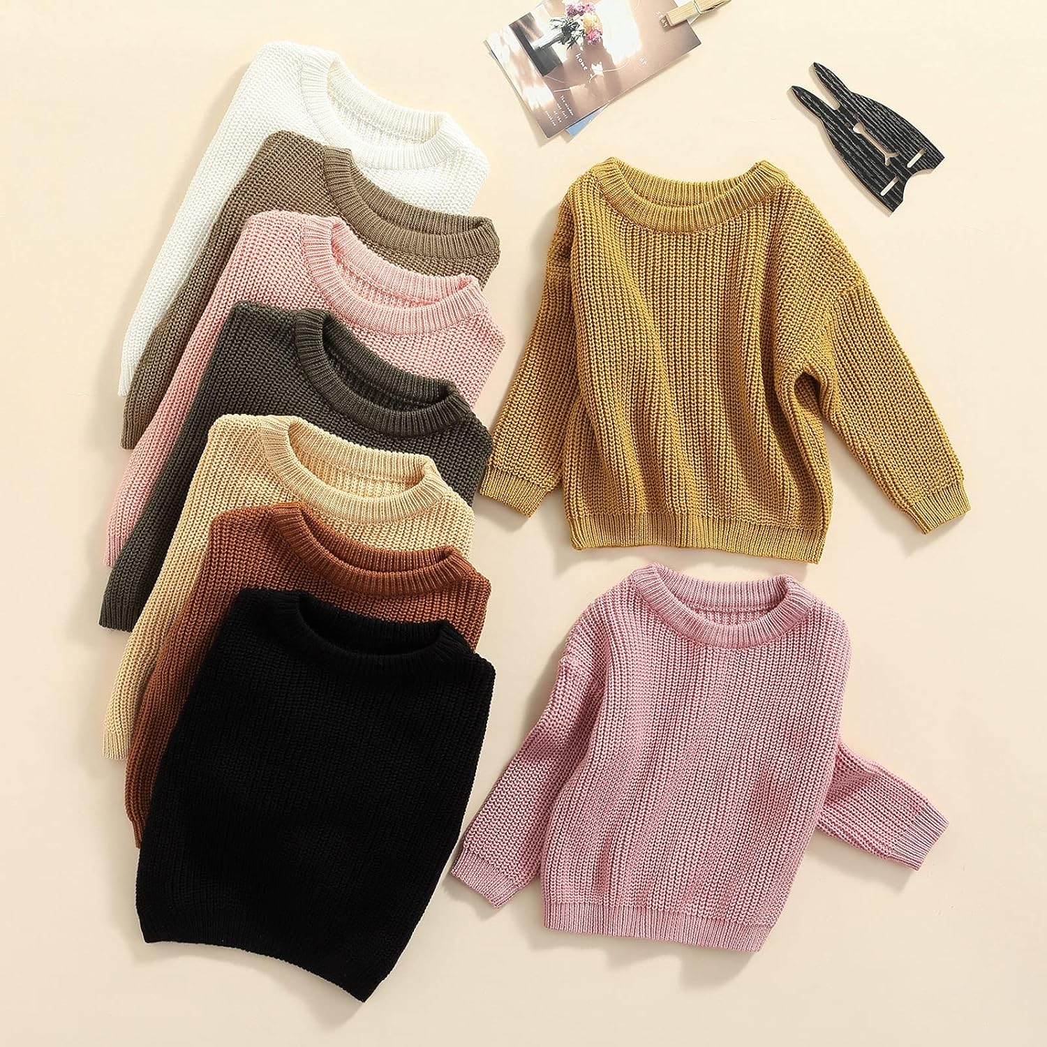 Autumn Winter Warm Outfits Baby Girl Cute Long Sleeve Knitted Sweater Pullover Top - Image 4