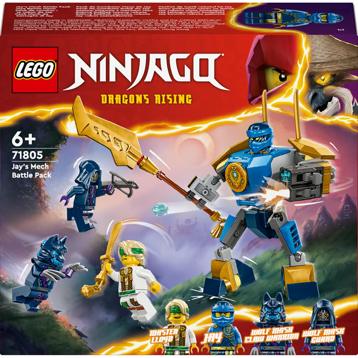 LEGO NINJAGO Jay’in Robotu Savaş Paketi 71805-6 Yaş ve Üzeri Çocuklar için Jay Minifigürü İçeren Yar