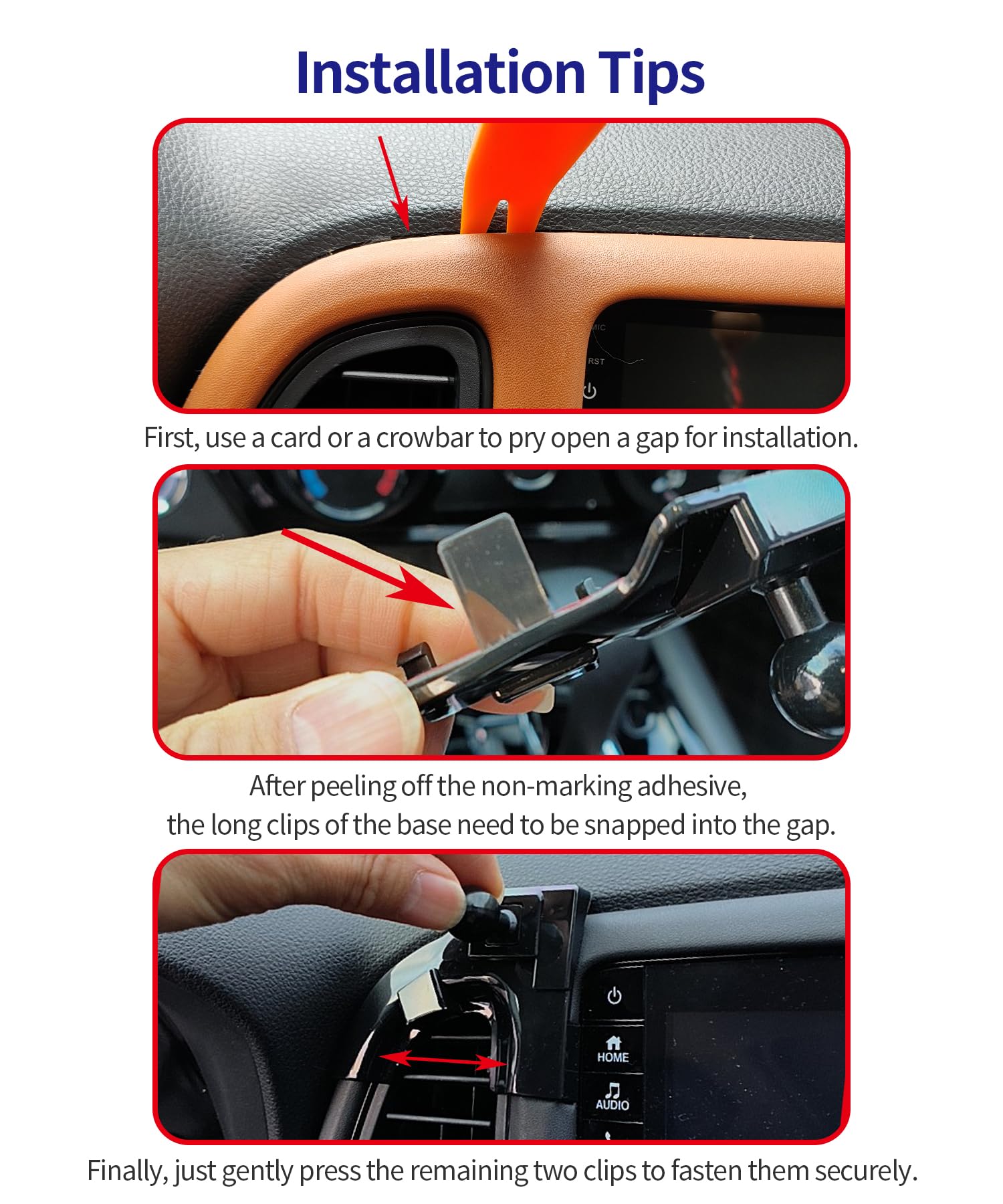Samochodowy uchwyt na telefon do Honda HRV HR-V 2016-2022 akcesoria samochodowe uchwyt nawigacyjny dekoracja wnętrz uchwyt na telefon komórkowy, obrót o 360°, niestandardowy uchwyt do