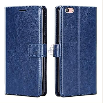 Xester Flip Cover for REALME 1 (Faux Leather) Blue