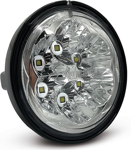 Miniatura 2 de Tiger Lights TL5120 LED Round Headlight Compatible WithReplacement For Kubota 3Y205-75730, 3Y205-75732 12-24 Volt, 1.830 Amps, 2550 Lumens, 3 34"